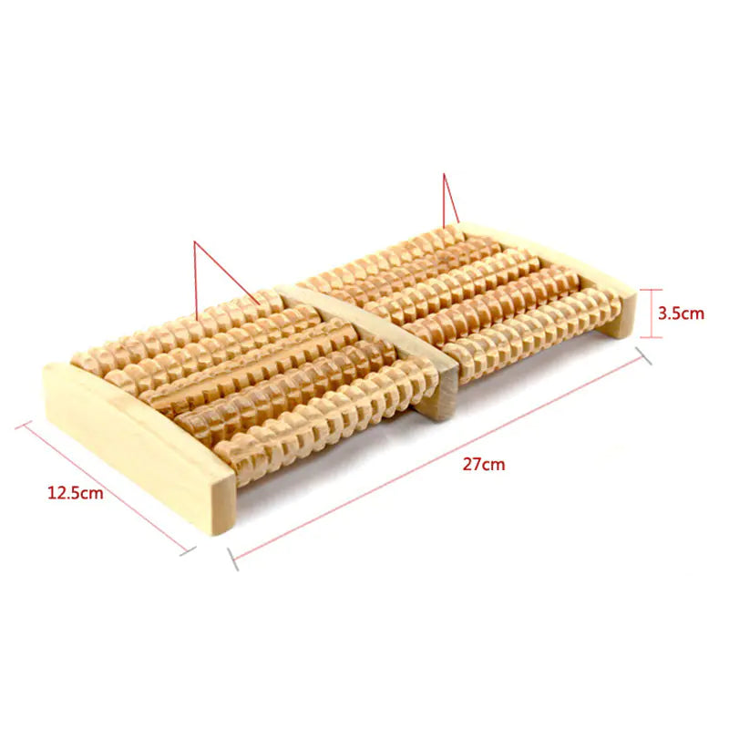 Wooden Foot Massage Roller for Acupoints and Legs